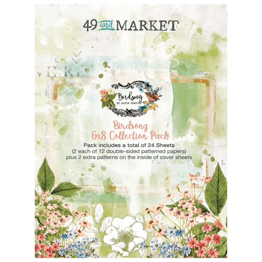 6x8 Paper: 49 And Market Collection Pack-Birdsong