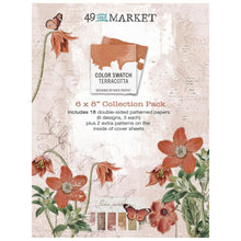 Load image into Gallery viewer, 6x8 Paper: 49 And Market Collection Pack-Color Swatch: Terracotta
