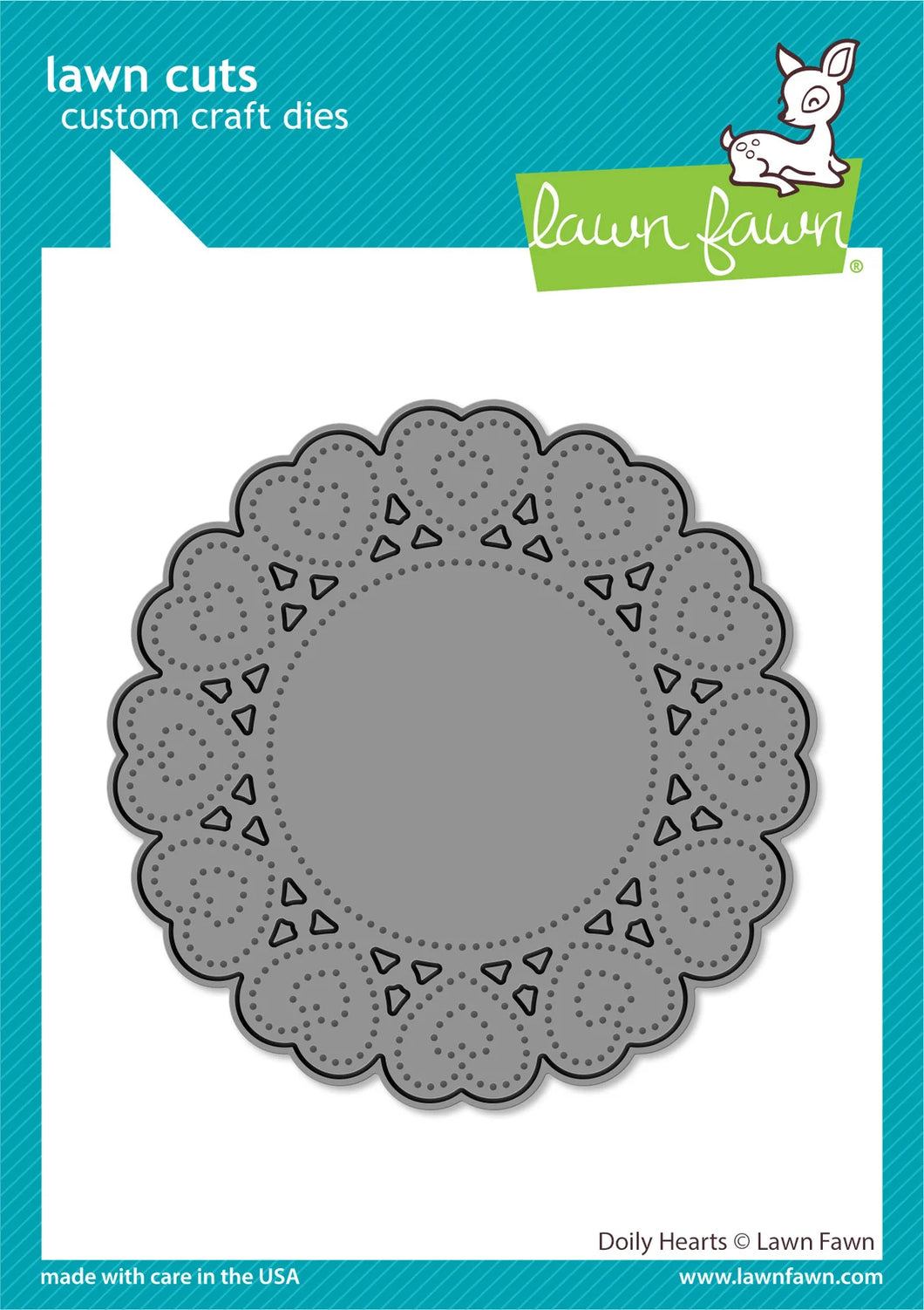 Dies: Lawn Fawn-Doily Hearts