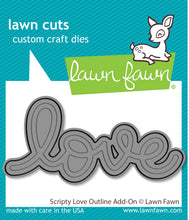 Load image into Gallery viewer, Dies: Lawn Fawn-Scripty Love Outline Add-On
