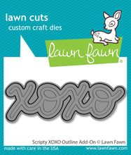 Load image into Gallery viewer, Dies: Lawn Fawn-Scripty XOXO Outline Add-On
