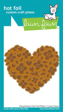 Load image into Gallery viewer, Hot Foil: Lawn Fawn-Floral Heart Hot Foil Plate
