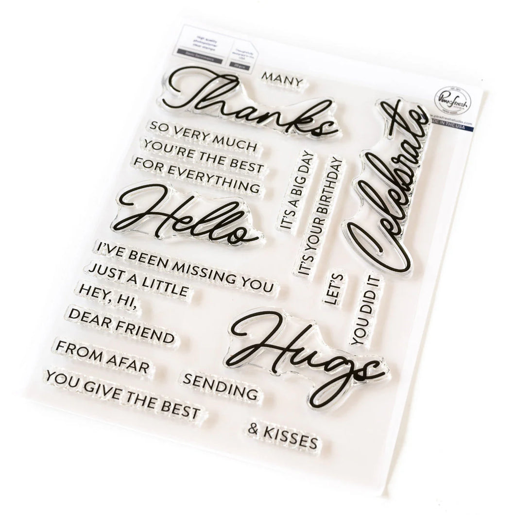 Stamps: Pinkfresh Studio-Basic Sentiments