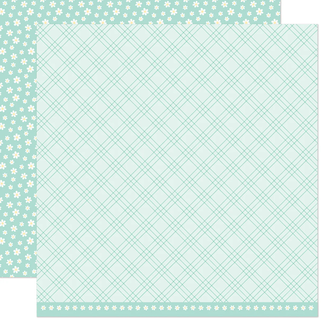 12x12 Patterned Paper: Lawn Fawn-Begonia
