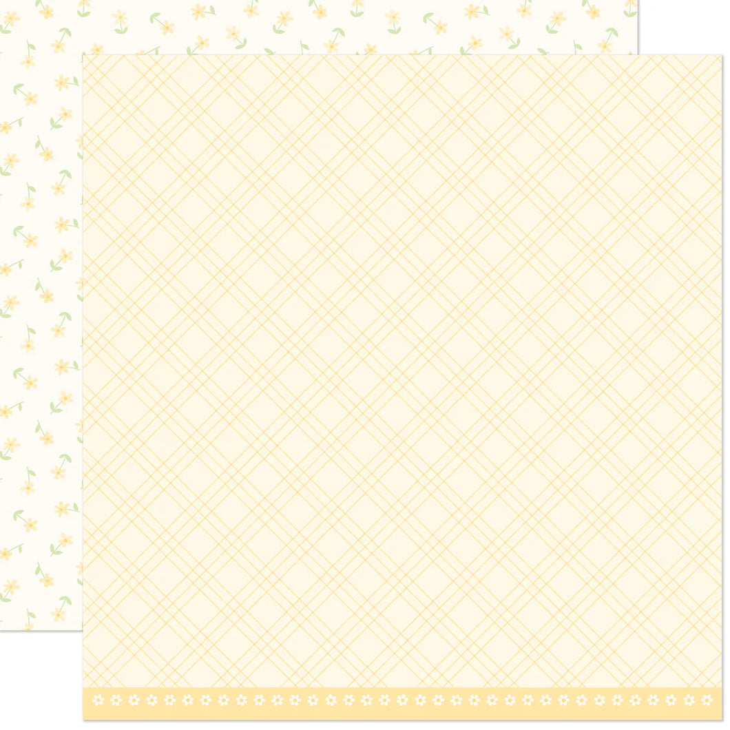 12x12 Patterned Paper-Daisy
