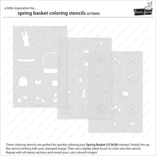 Load image into Gallery viewer, Stencils: Lawn Fawn-Spring Basket Coloring Stencils
