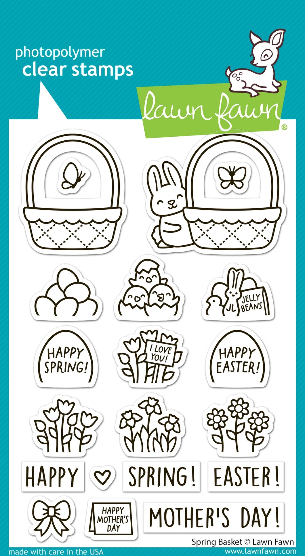 Stamps: Lawn Fawn-Spring Basket