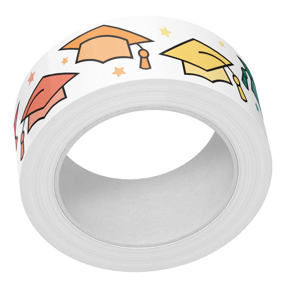 Embellishments: Lawn Fawn - congrats grad washi tape