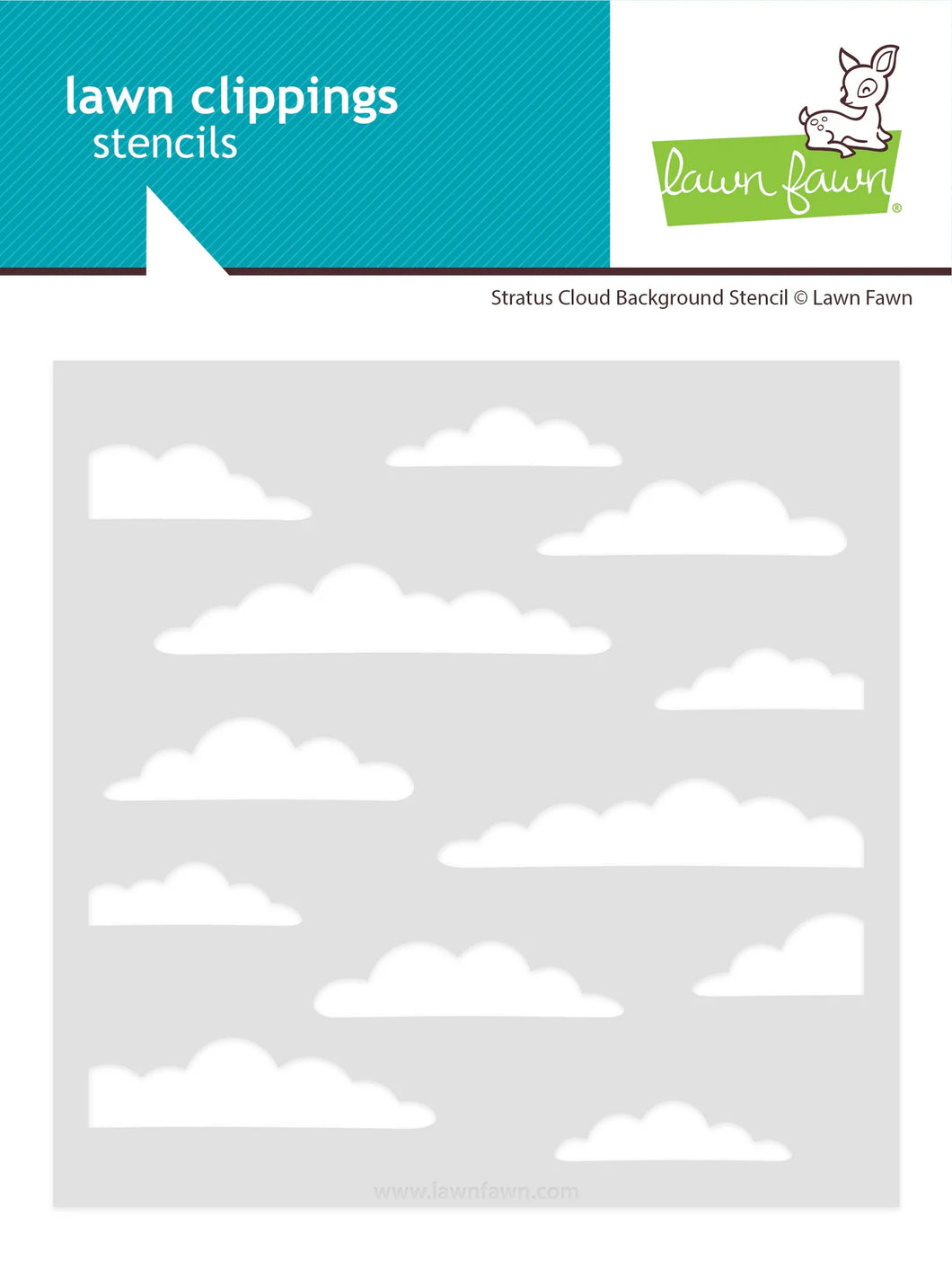 Stencils: Lawn Fawn - stratus cloud background stencil