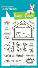 Load image into Gallery viewer, Stamps: Lawn Fawn - backyard bird feeder add-on
