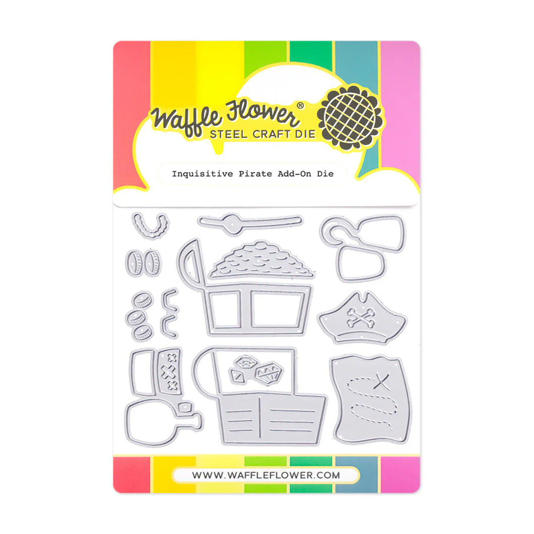 Dies: Waffle Flower-Inquisitive Pirate Add-On Die