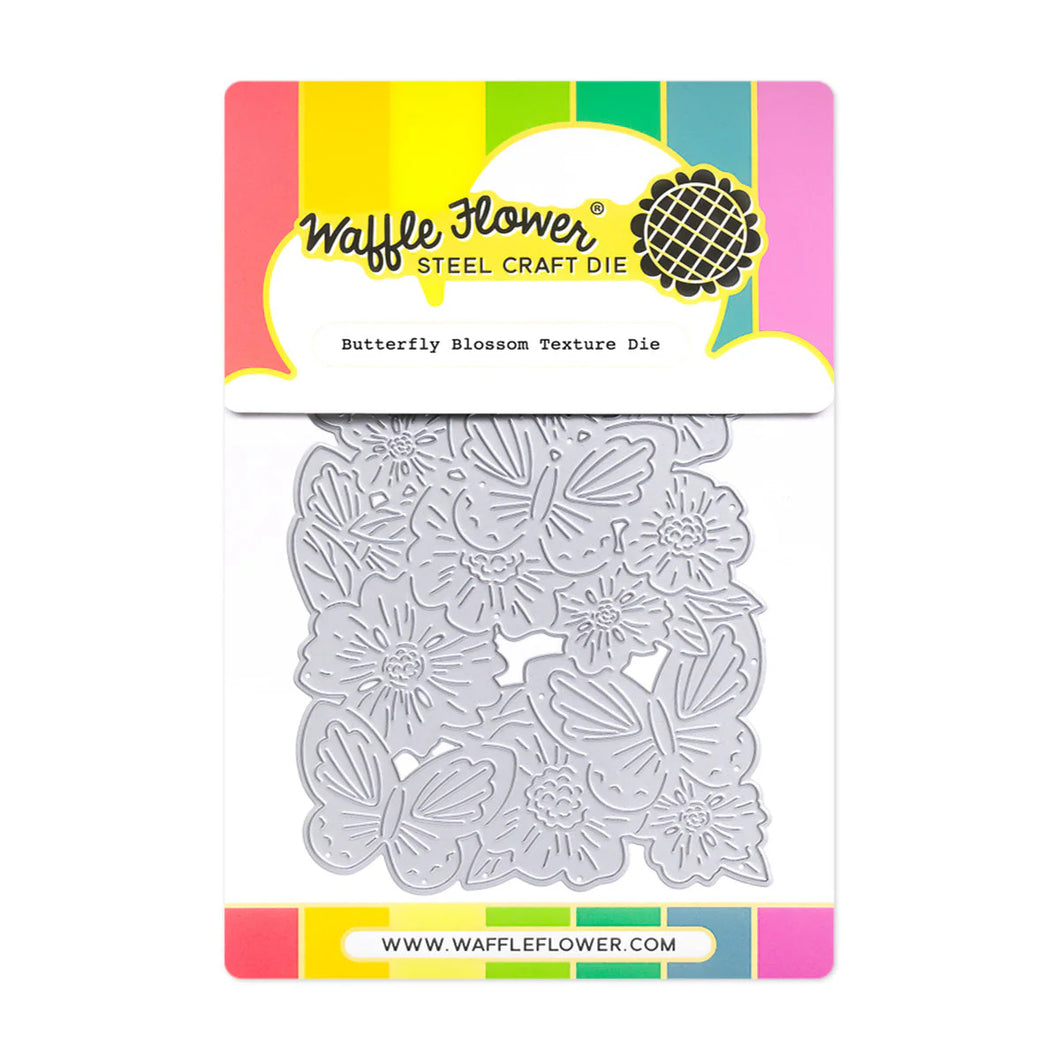 Dies: Waffle Flower-Butterfly Blossom Texture Die