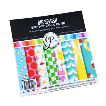 6x6 Paper: Catherine Pooler Designs-Big Splash Patterned Paper – Purple ...