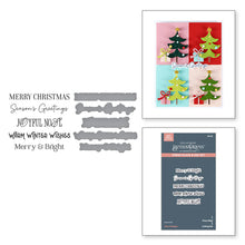 Load image into Gallery viewer, BetterPress: Spellbinders-MERRY MESSAGES PLATE &amp; DIE SET FROM THE WONDERLAND COLLECTION
