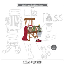 Load image into Gallery viewer, Dies: Spellbinders-CHRISTMAS ROCKING CHAIR ETCHED DIES FROM THE COUNTRY CHRISTMAS COLLECTION BY ANNIE WILLIAMS
