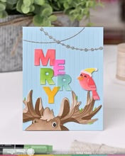 Load image into Gallery viewer, Die and Stencil Combo: Waffle Flower-Holiday Moose Die-n-stencil
