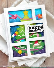 Load image into Gallery viewer, Stencils: Waffle Flower-Postage Collage Vertical Tree Stencil
