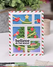 Load image into Gallery viewer, Stencils: Waffle Flower-Postage Collage Vertical Tree Stencil
