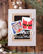 Load image into Gallery viewer, Stencils: Waffle Flower-Postage Collage Dear Santa Stencil
