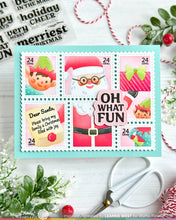 Load image into Gallery viewer, Stencils: Waffle Flower-Postage Collage Dear Santa Stencil
