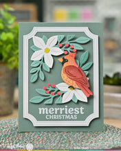 Load image into Gallery viewer, Stencils: Waffle Flower-Poinsettia Frame Coloring Stencil
