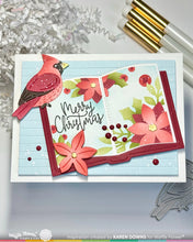 Load image into Gallery viewer, Stencils: Waffle Flower-Open Book Poinsettia Stencil
