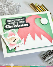 Load image into Gallery viewer, Stamp and Die Combo: Waffle Flower-Elf-tastic Sentiments Combo
