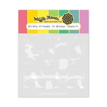 Load image into Gallery viewer, Stencils: Waffle Flower-Birdie Friends in Winter Stencil
