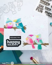 Load image into Gallery viewer, Dies: Waffle Flower-Birdie Friends in Winter Die
