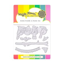 Dies: Waffle Flower-Birdie Friends in Winter Die