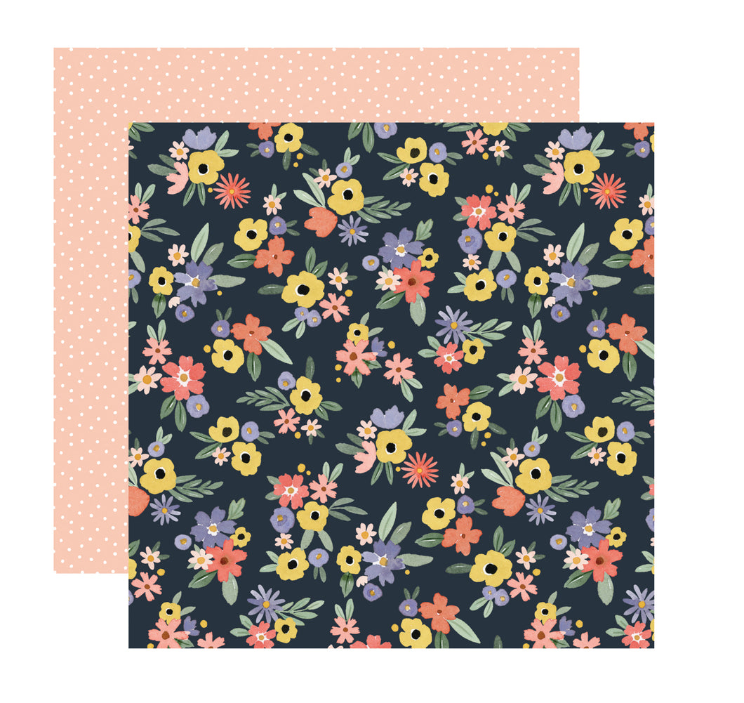 12x12 Paper: Carta Bella-Bright Floral