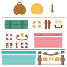 Load image into Gallery viewer, Dies: Honey Bee Stamps-Lovely Layers: Small Suitcases
