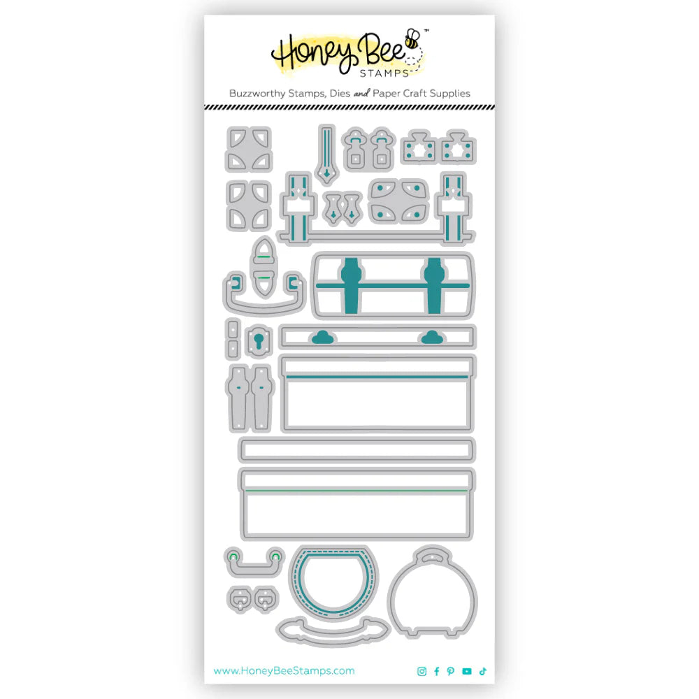 Dies: Honey Bee Stamps-Lovely Layers: Small Suitcases