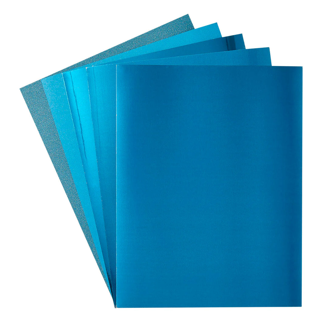 Specialty Paper: Spellbinders-AQUAMARINE ASSORTED TREASURED CARDSTOCK 8 1/2