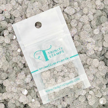 Load image into Gallery viewer, Embellishments: Trinity Stamps-Holographic Silver Sparkle Spots Flat Confetti Embellishment Mix
