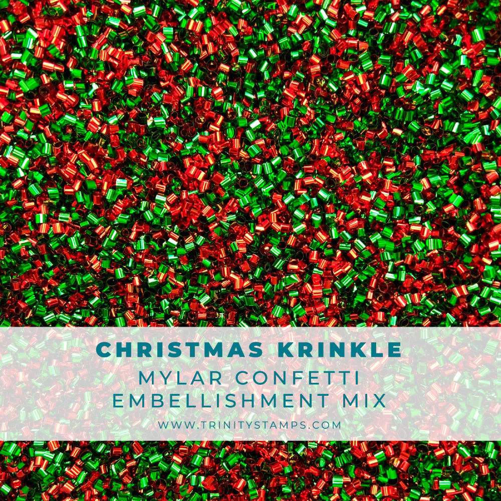 Embellishments: Trinity Stamps-Christmas Krinkle Confetti Embellishment Mix