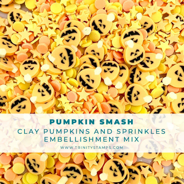 Embellishments: Trinity Stamps-Pumpkin Smash - Clay Embellishment Mix