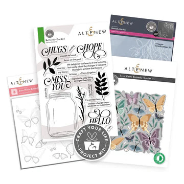 Stamp and Die Combo: Altenew-Craft Your Life Project Kit: Zero Waste Butterfly Garden