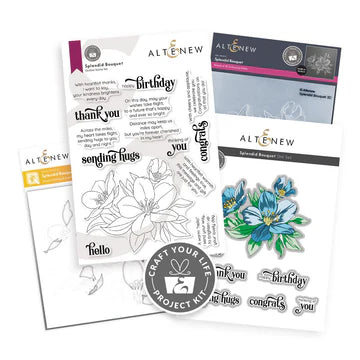 Stamp and Die Combo: Altenew-Craft Your Life Project Kit: Splendid Bouquet