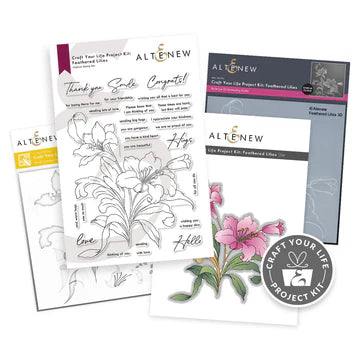 Stamp and Die Combo: Altenew-Craft Your Life Project Kit-Feathered Lilies