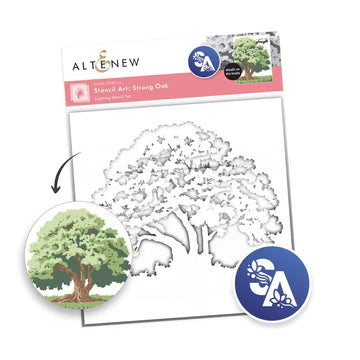 Stencils: Altenew-Stencil Art: Strong Oak Layering Stencil Set (6 in 1)