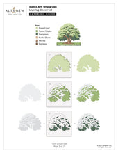 Load image into Gallery viewer, Stencils: Altenew-Stencil Art: Strong Oak Layering Stencil Set (6 in 1)
