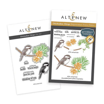 BetterPress: Altenew-Chickadee Chirps Registration Press Plates