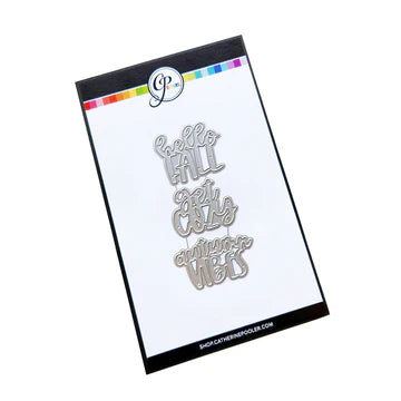 Dies: Catherine Pooler Designs-Cozy Fall Trio Word Dies