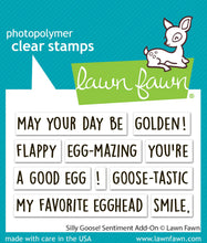 Load image into Gallery viewer, Stamps: Lawn Fawn-Silly Goose! Sentiment Add-On
