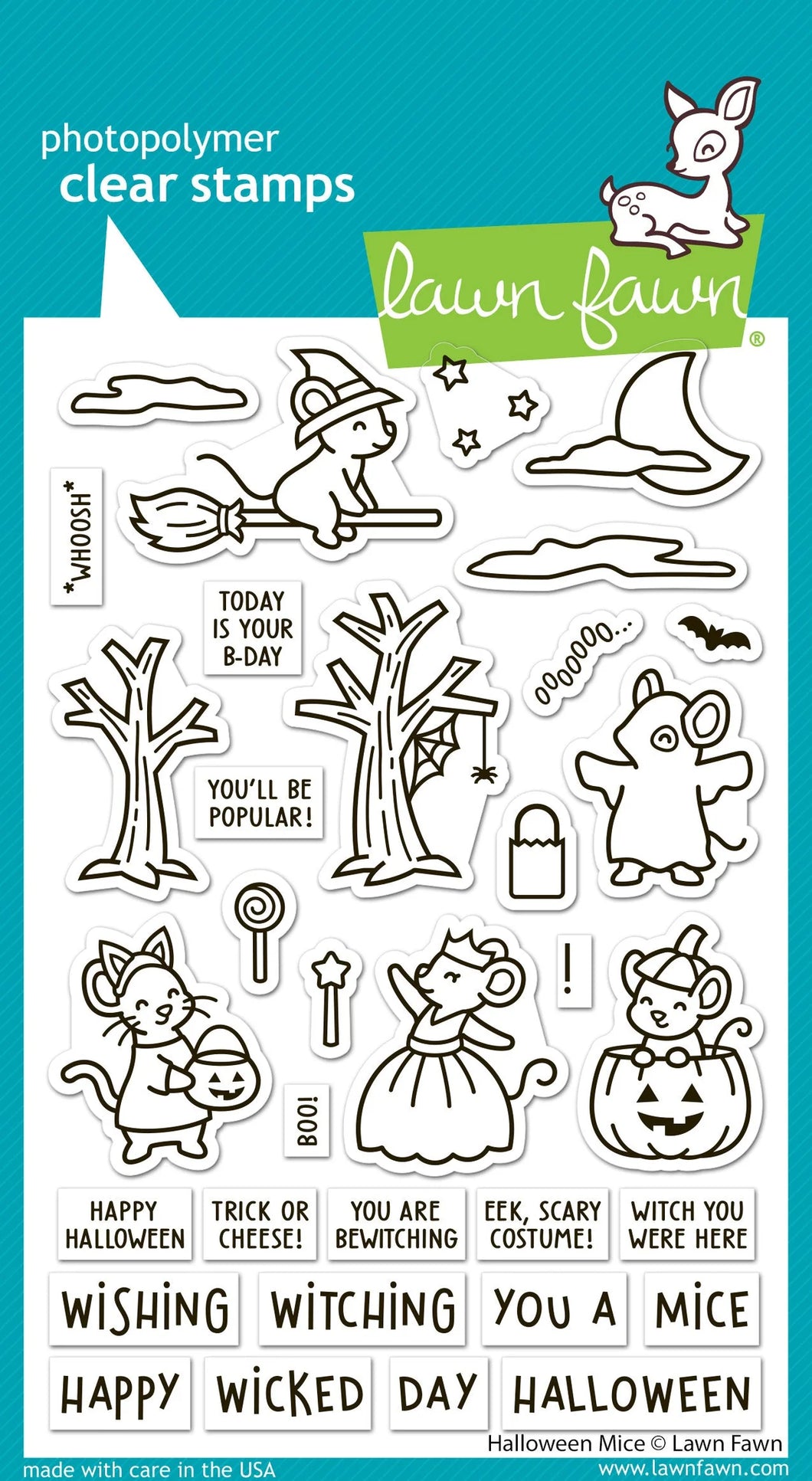 Stamps: Lawn Fawn-Halloween Mice