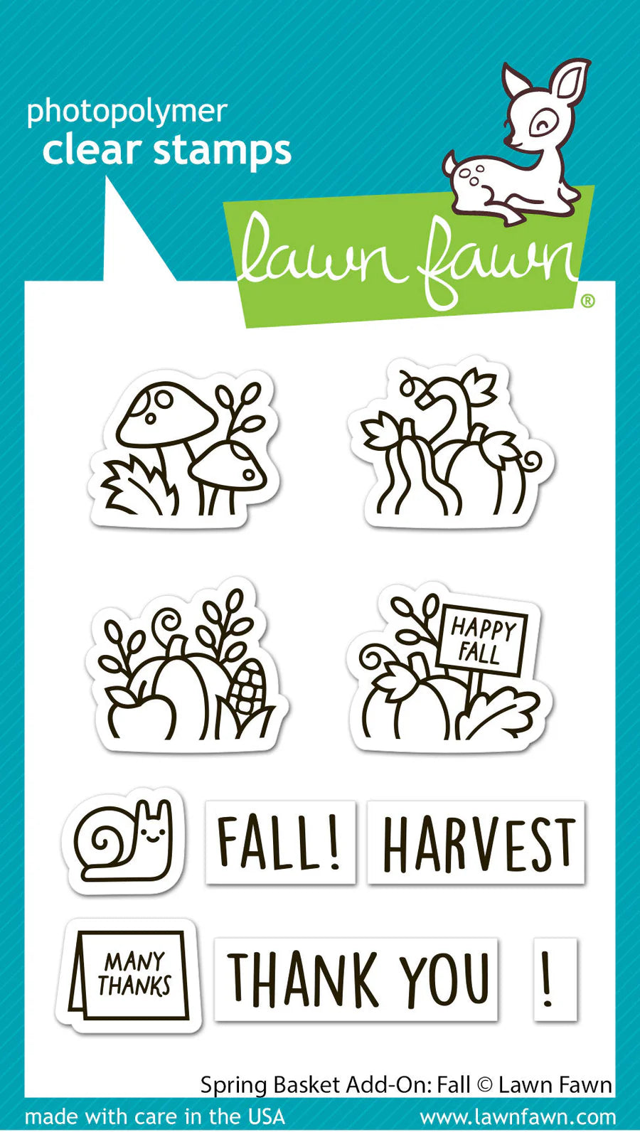 Stamps: Lawn Fawn-Spring Basket Add-On: Fall