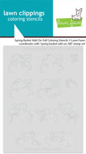 Load image into Gallery viewer, Stencils: Lawn Fawn-Spring Basket Add-On Coloring Stencils: Fall

