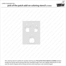 Load image into Gallery viewer, Stencils: Lawn Fawn-Pick of the Patch Add-On Coloring Stencils
