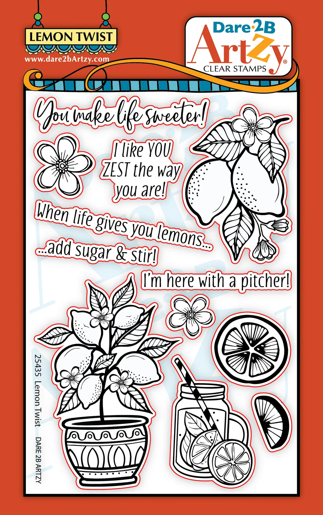 Stamps: Dare 2B Artzy-LEMON TWIST STAMP SET